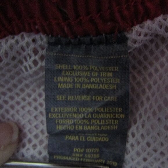 Rugby University Red Flamingo Swim Trunks Shorts - Picture 7 of 8